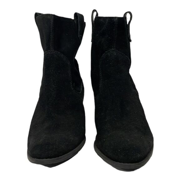 Arezzo Women Genuine Suede Made In Brazil Boots Booties Sz 39‎ US 8.5 Black - Picture 2 of 11